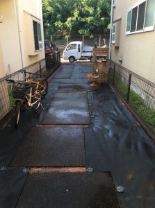 施工後：東京都／除草と防草シートの施工